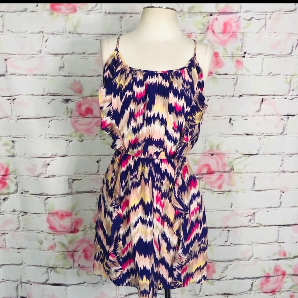 Parker multi-colored strappy dress - size small